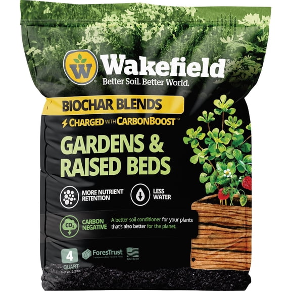Wakefield Biochar Wakefield Garden & Raised Bed Soil Conditioner - Pack of 8