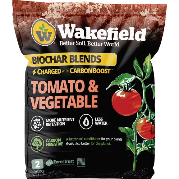 Wakefield Biochar Wakefield Tomato & Vegetable Soil Conditioner - Pack of 6