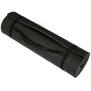 Wakeman Extra-Thick Non-Slip Foam Yoga Mat for Fitness (Black)