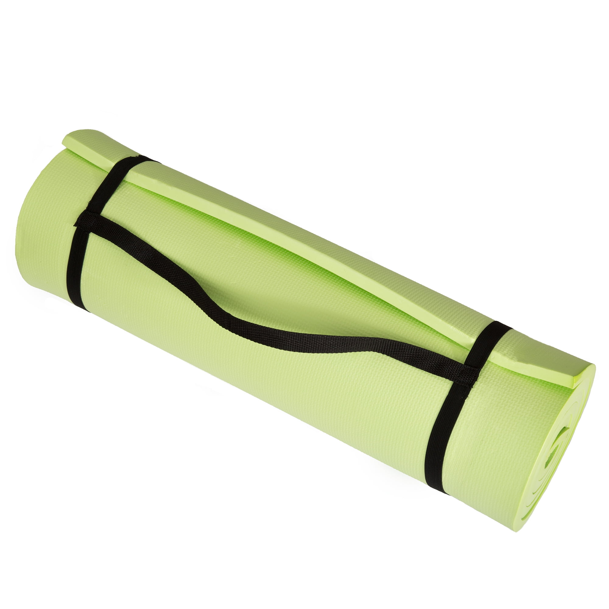 Wakeman Extra-Thick Non-Slip Foam Yoga Mat for Fitness (Green)