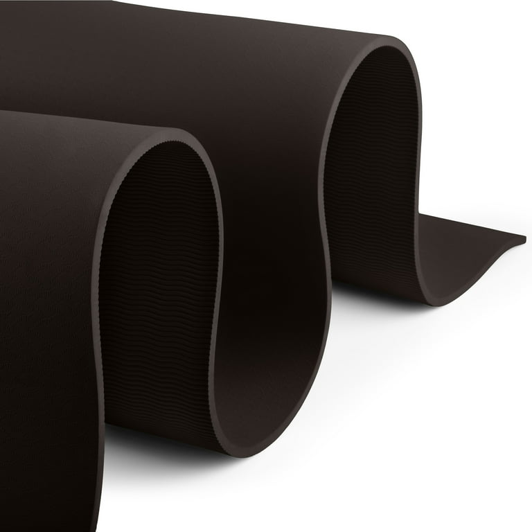 Wakeman Large Yoga Mat - 6'x4' 8mm Thick Non-Slip Wide Exercise
