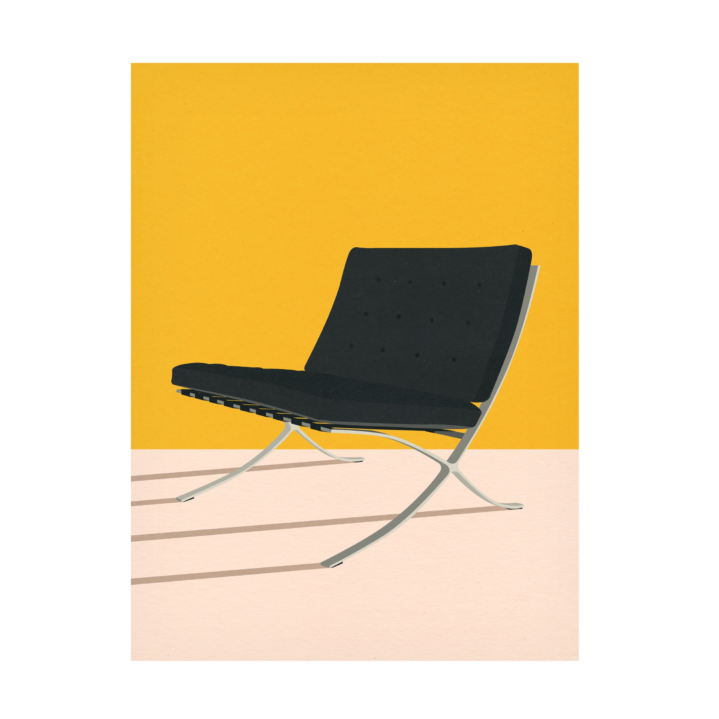 Rosi Feist 'Barcelona Chair By Mies Van Der Rohe' Canvas Art