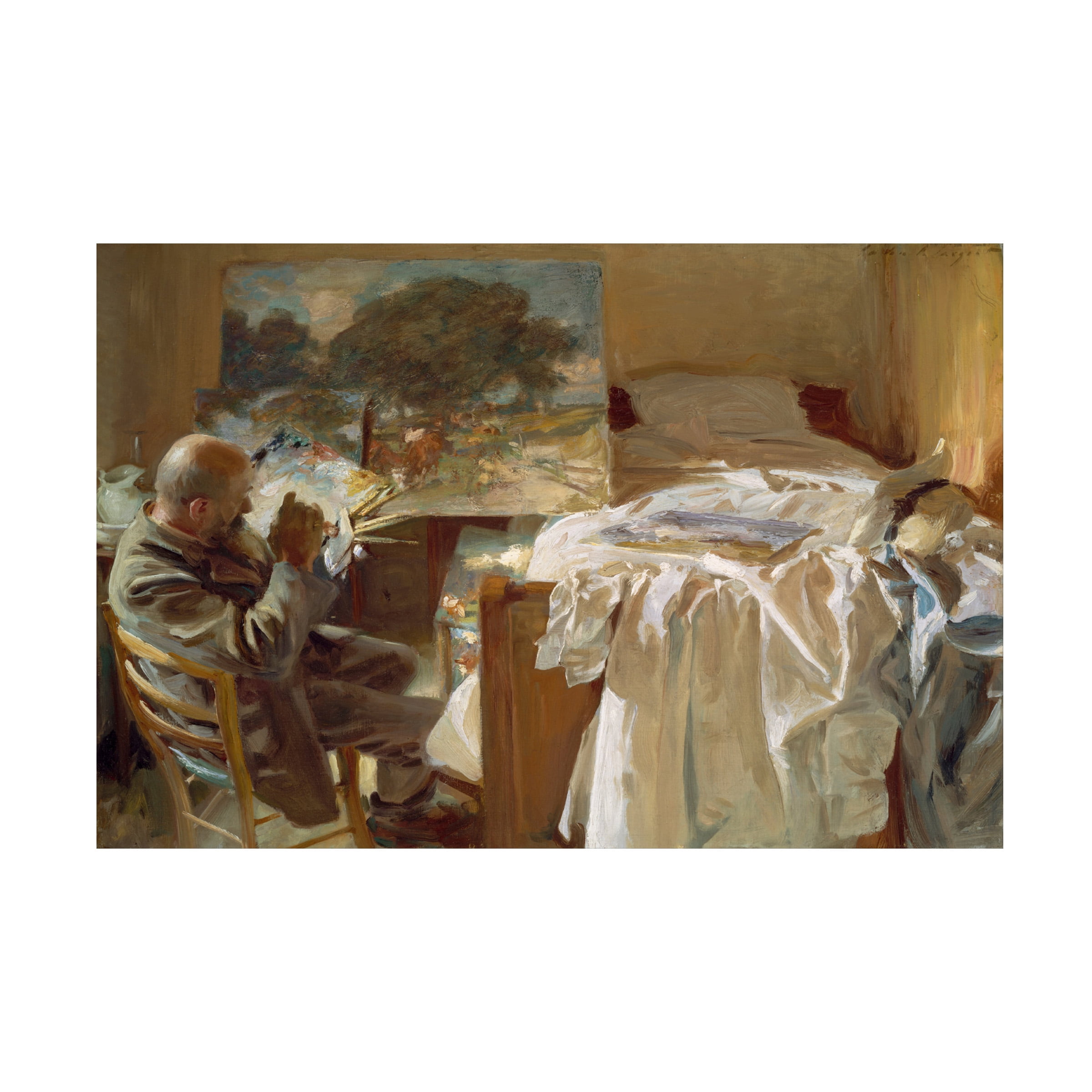 John Singer Sargent 'An Artist In His Studio' Canvas Art