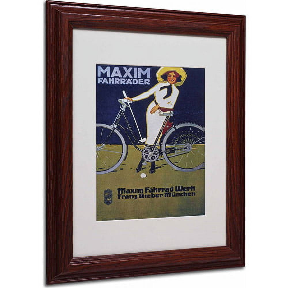 Matted art under acrylic in a wood frame