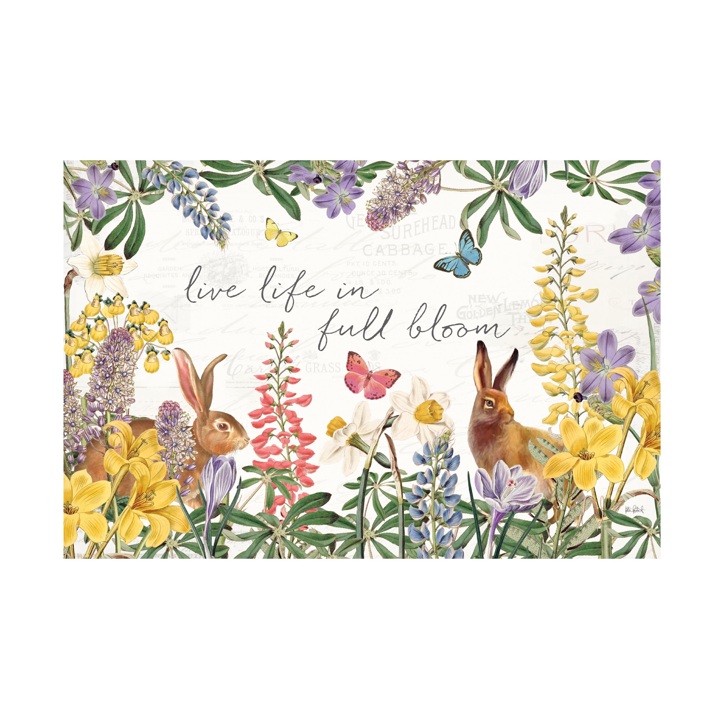 Katie Pertiet 'Easter Garden I' Canvas Art