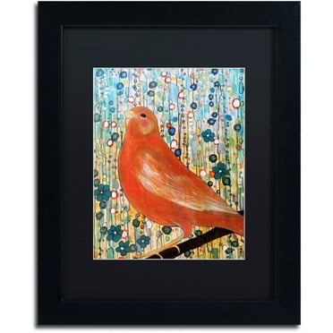 Sylvie Demers 'Serenade' Black Matted Framed Art