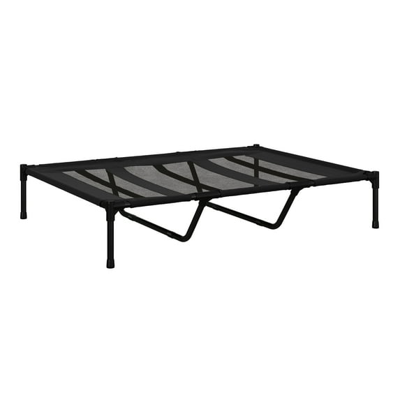 PETMAKER 48x36-Inch Elevated Dog Bed - Indoor/Outdoor Cot for Pets (Black)