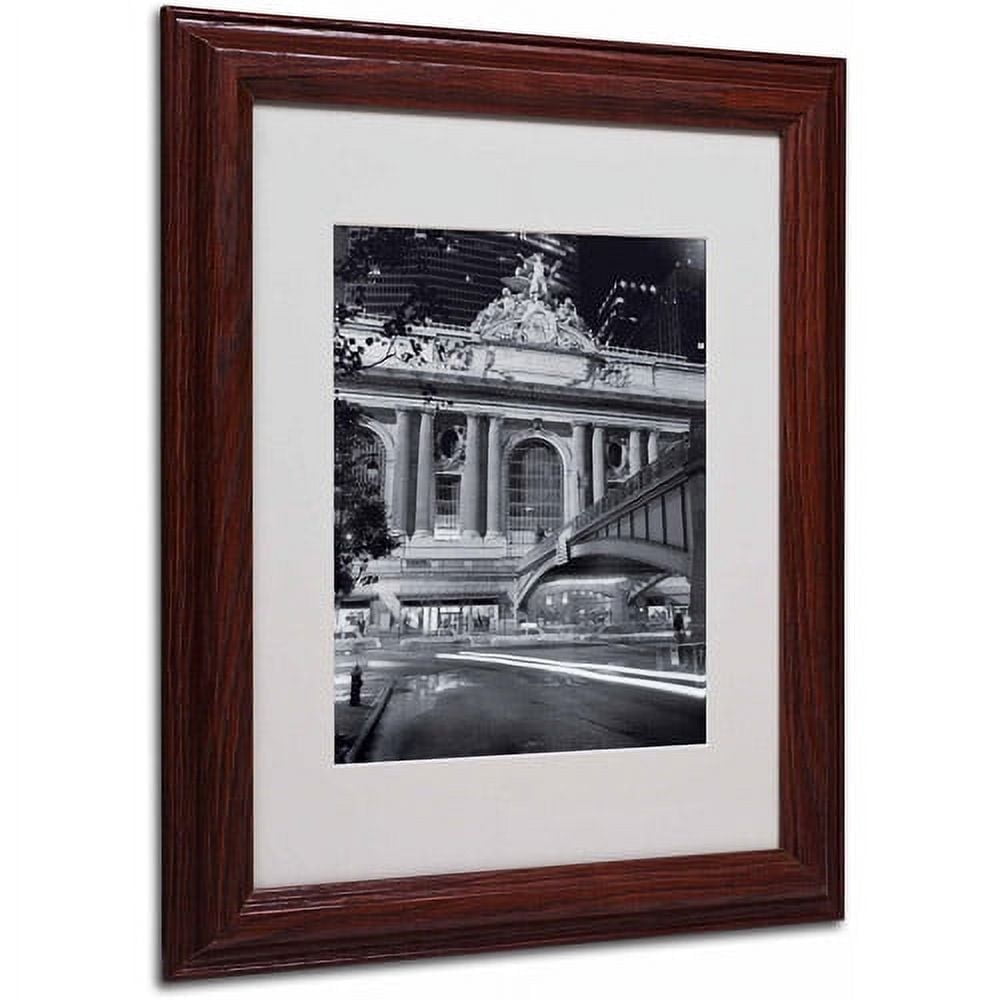 Matted art under acrylic in a wood frame