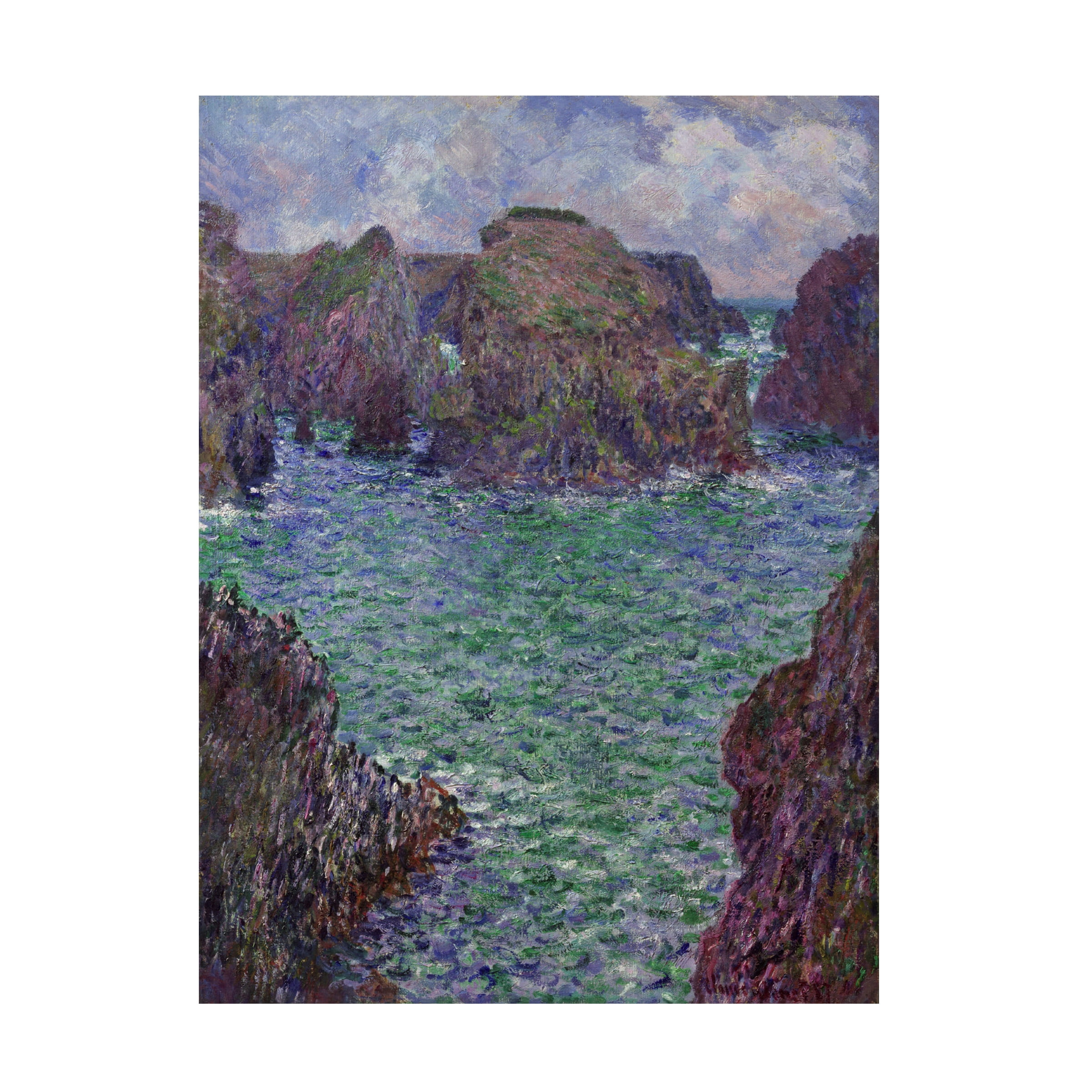 Monet 'Portgoulphar' Canvas Art