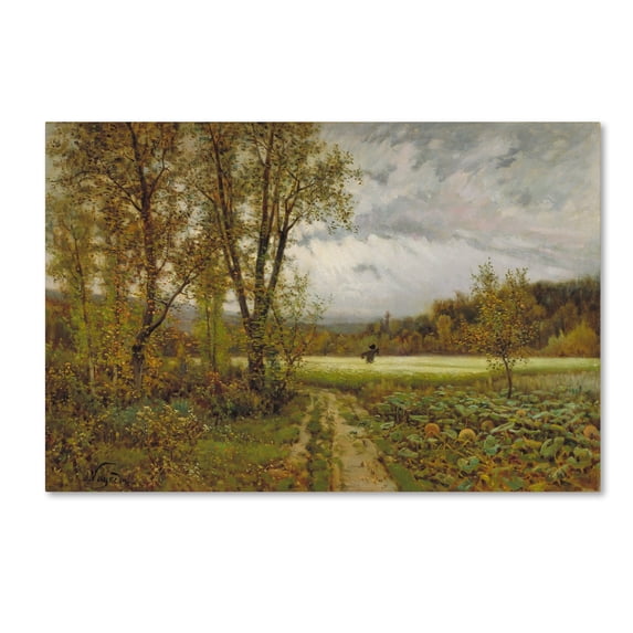 Joaquim Vayreda 'The Scarecrow' Canvas Art