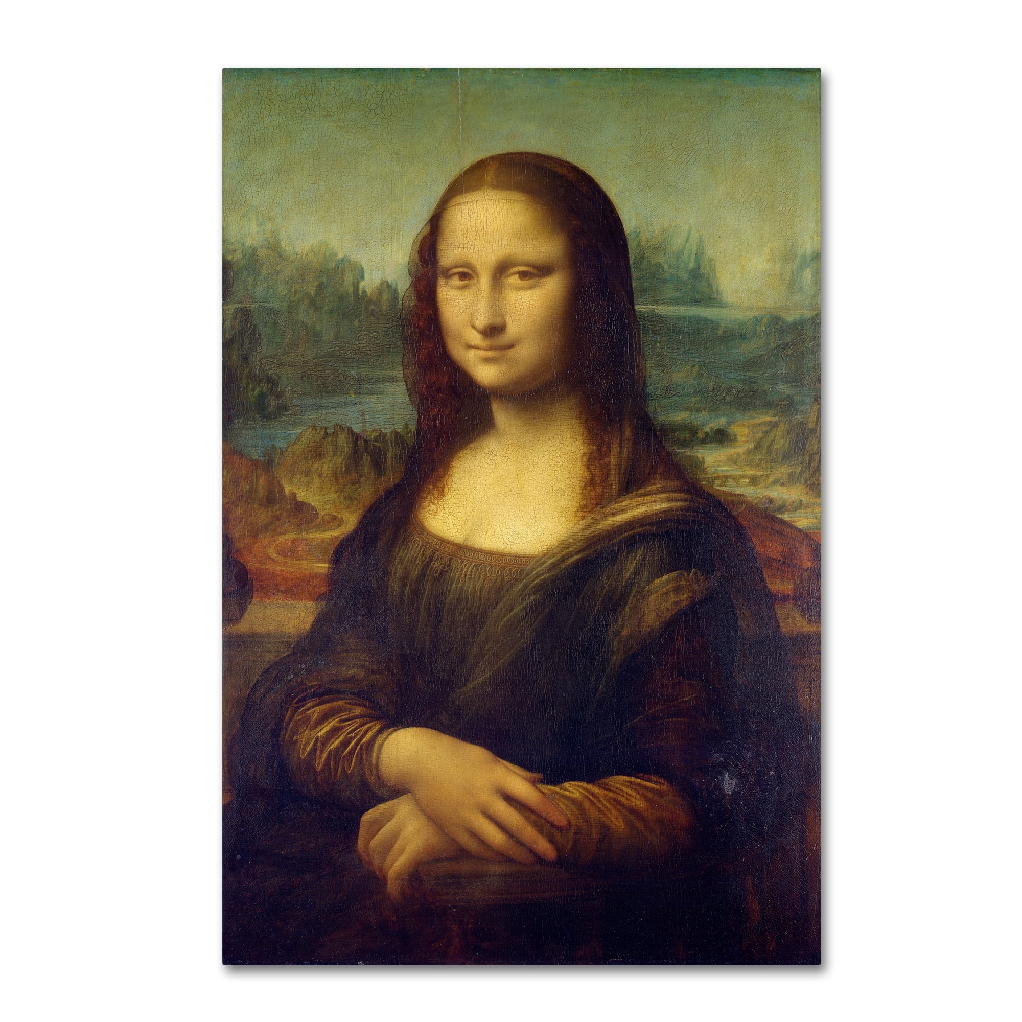 Leonardo Da Vinci Mona Lisa Canvas Art in 22" x 32"