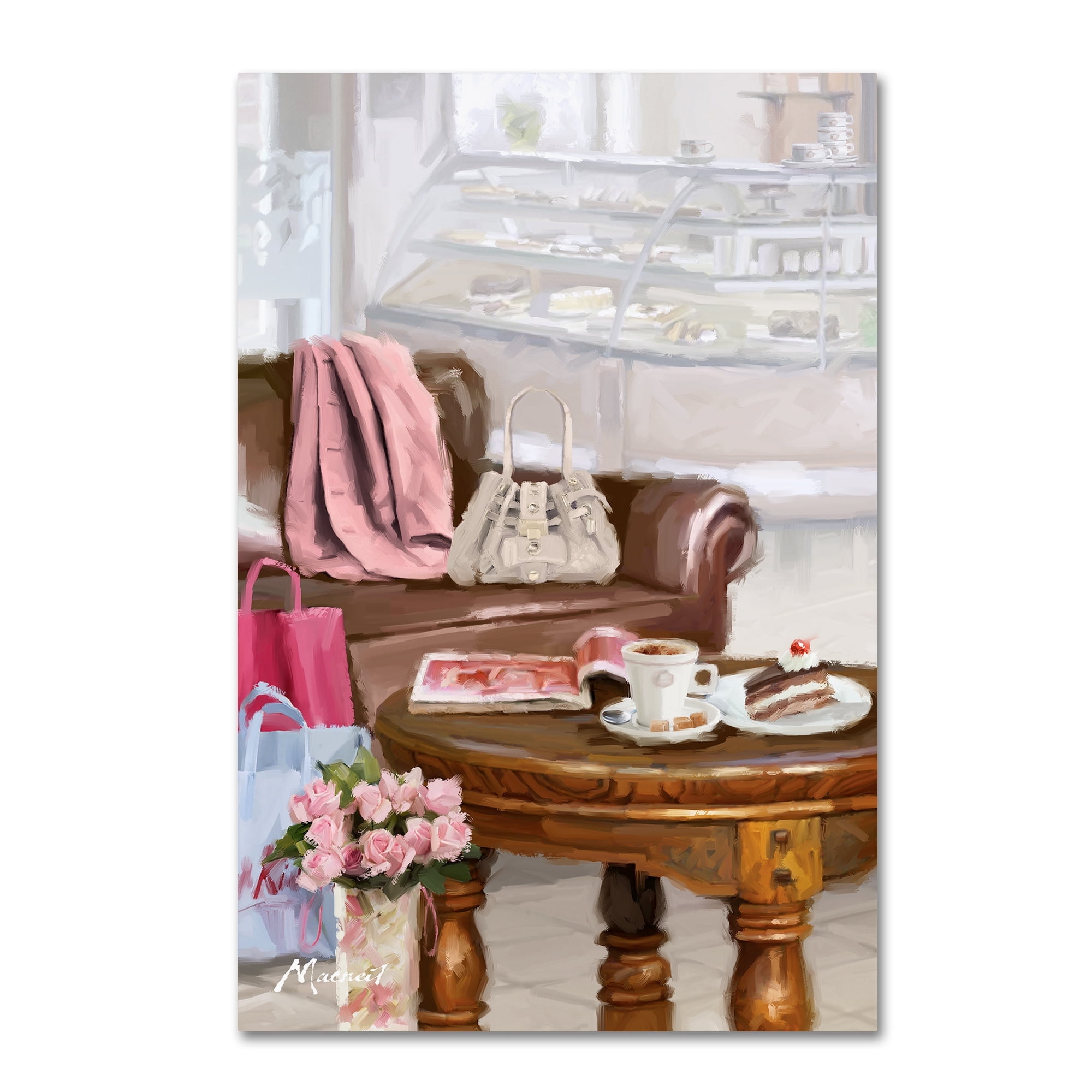 The Macneil Studio 'Coffee Shop 2' Canvas Art