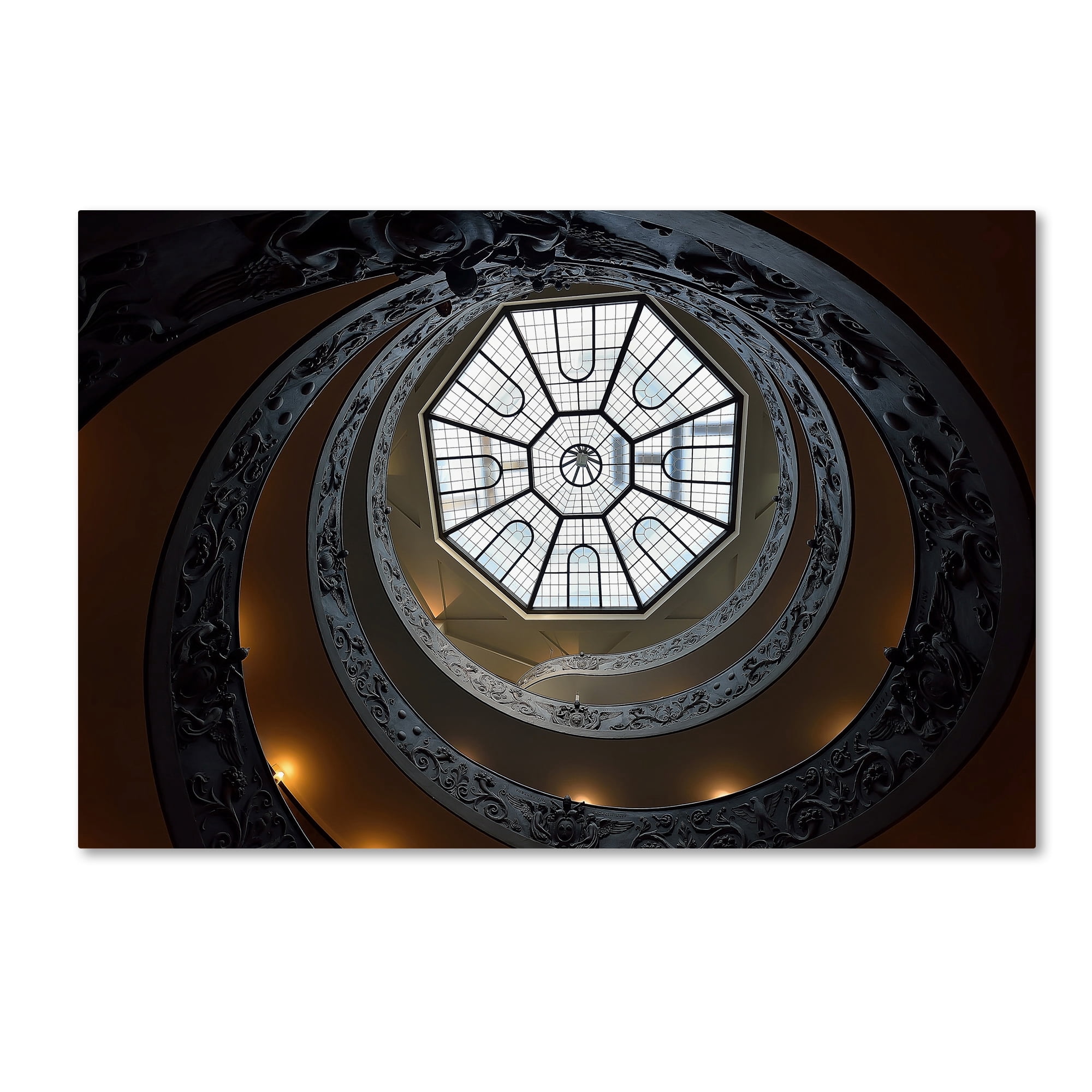 Edoardo Gobattoni 'The Double Helix Staircase' Canvas Art