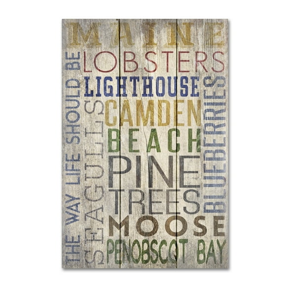 Lantern Press 'Maine 3' Canvas Art