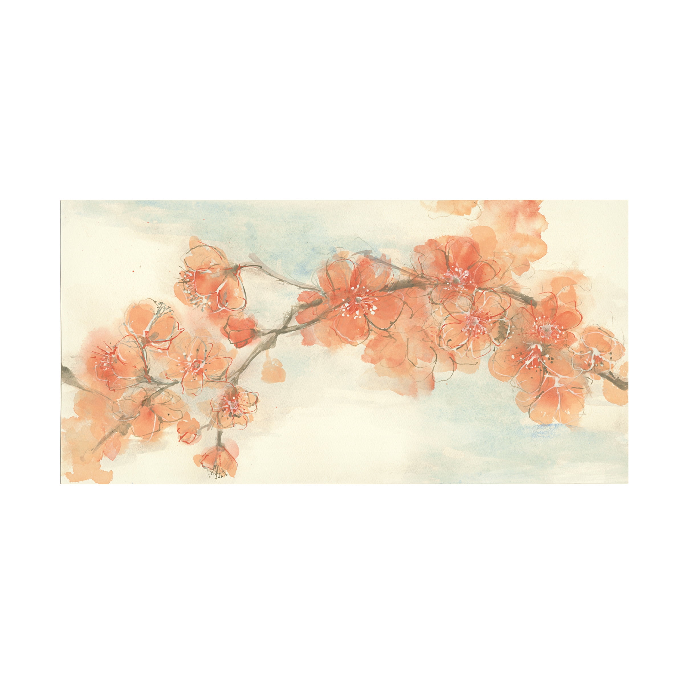 Chris Paschke 'Peach Blossom Ii' Canvas Art