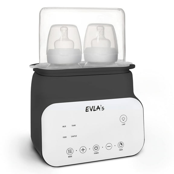 EVLA’s Baby Bottle Warmer for Formula or Breastmilk with Timer, Gray