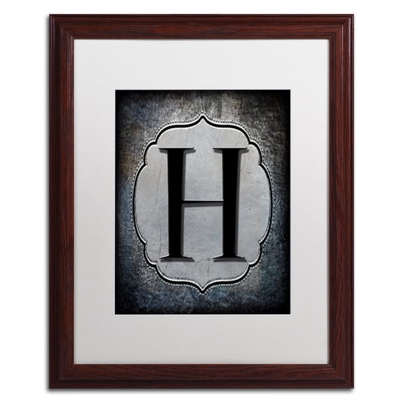 LightBoxJournal 'Letter H' Matted Framed Art
