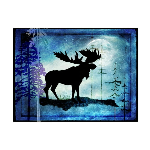 LightBoxJournal 'Midnight Moose' Canvas Art