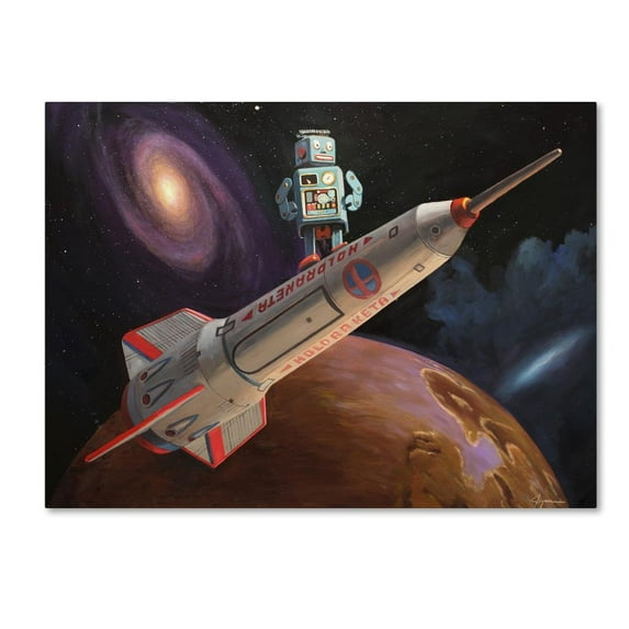 Eric Joyner 'Rocket Surfer' Canvas Art