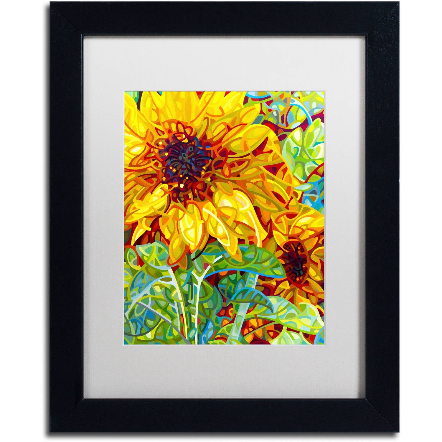 Mandy Budan 'Summer In The Garden' Matted Framed Art