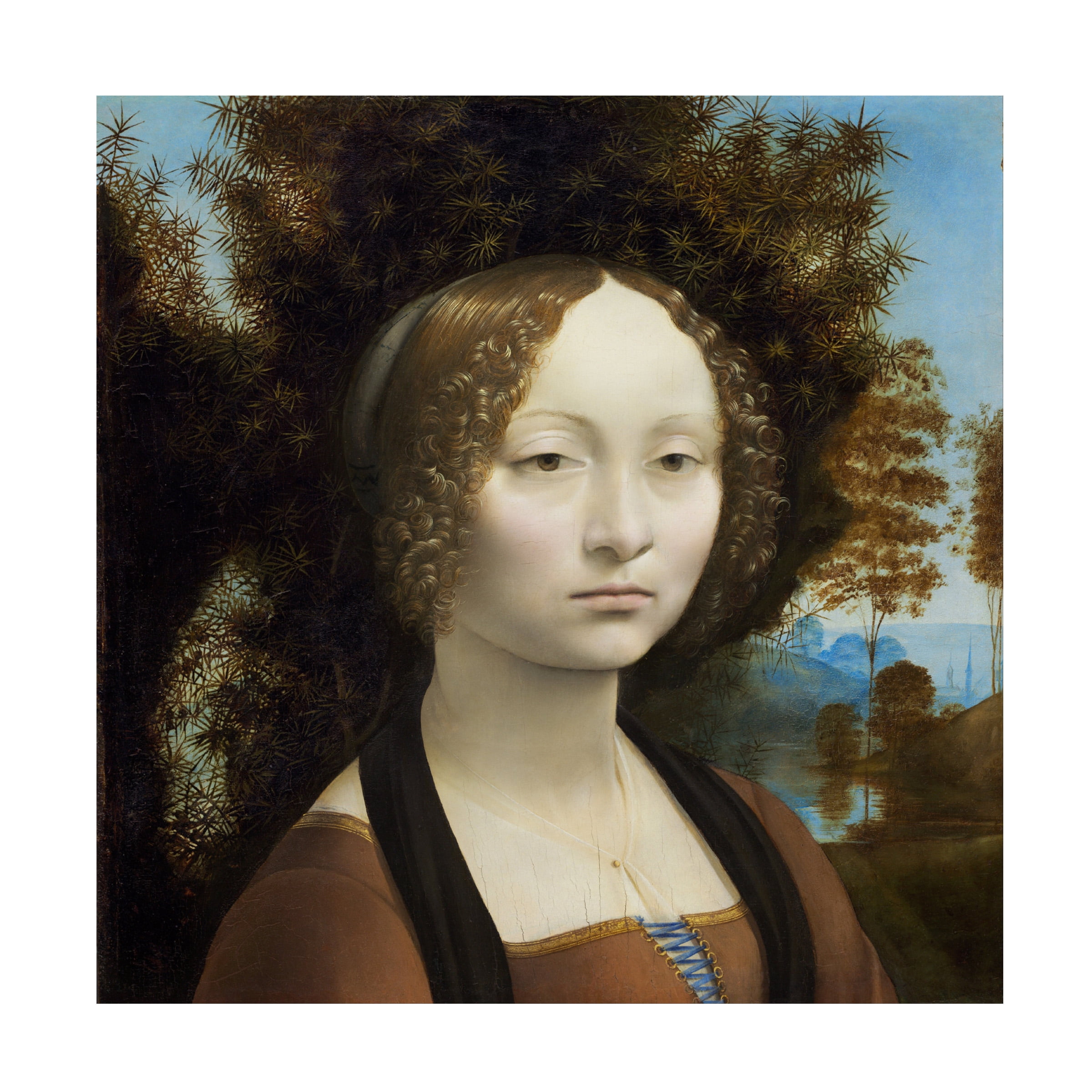 Da Vinci 'Ginevra De Benci' Canvas Art