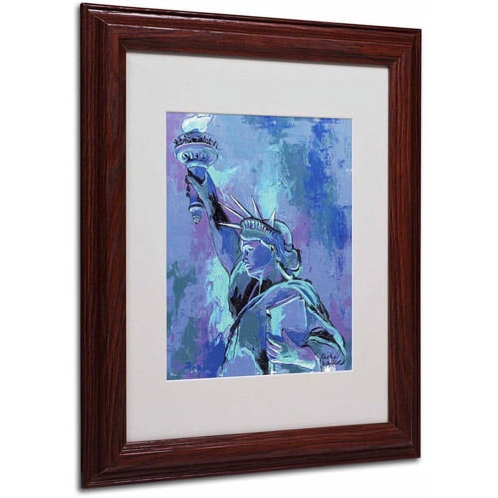 Richard Wallich 'Statue of Liberty 2' Matted Framed Art