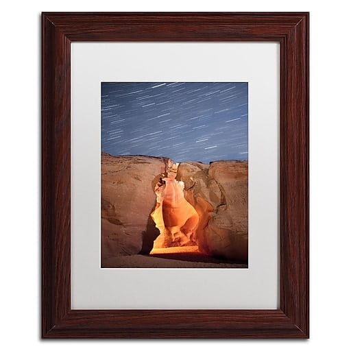 Moises Levy 'Flame' Matted Framed Art