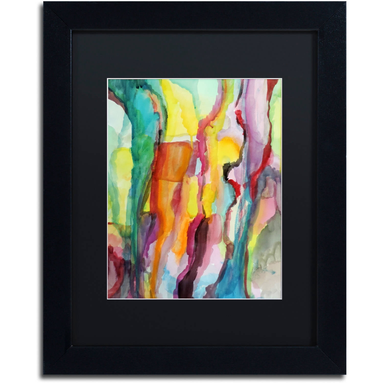 Sylvie Demers 'Hiatus' Black Matted Framed Art
