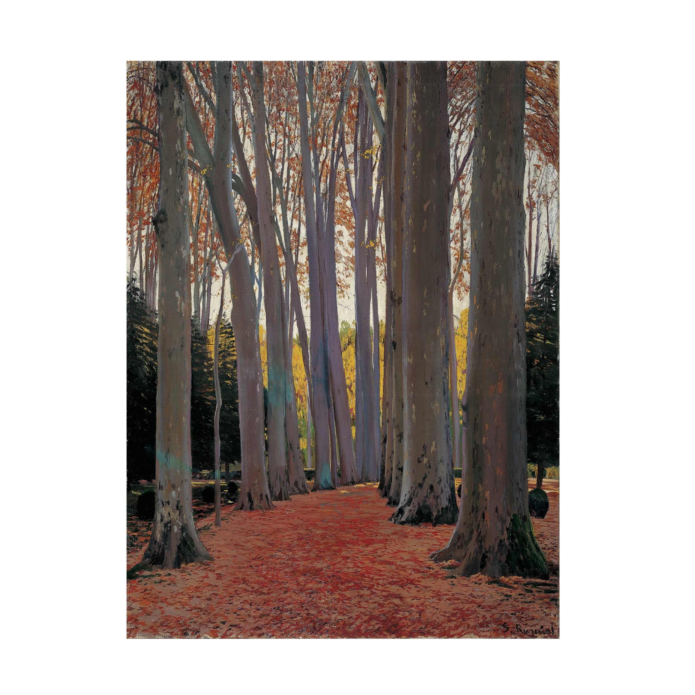 Santiago Rusinol 'Avenue Of The Trees' Canvas Art