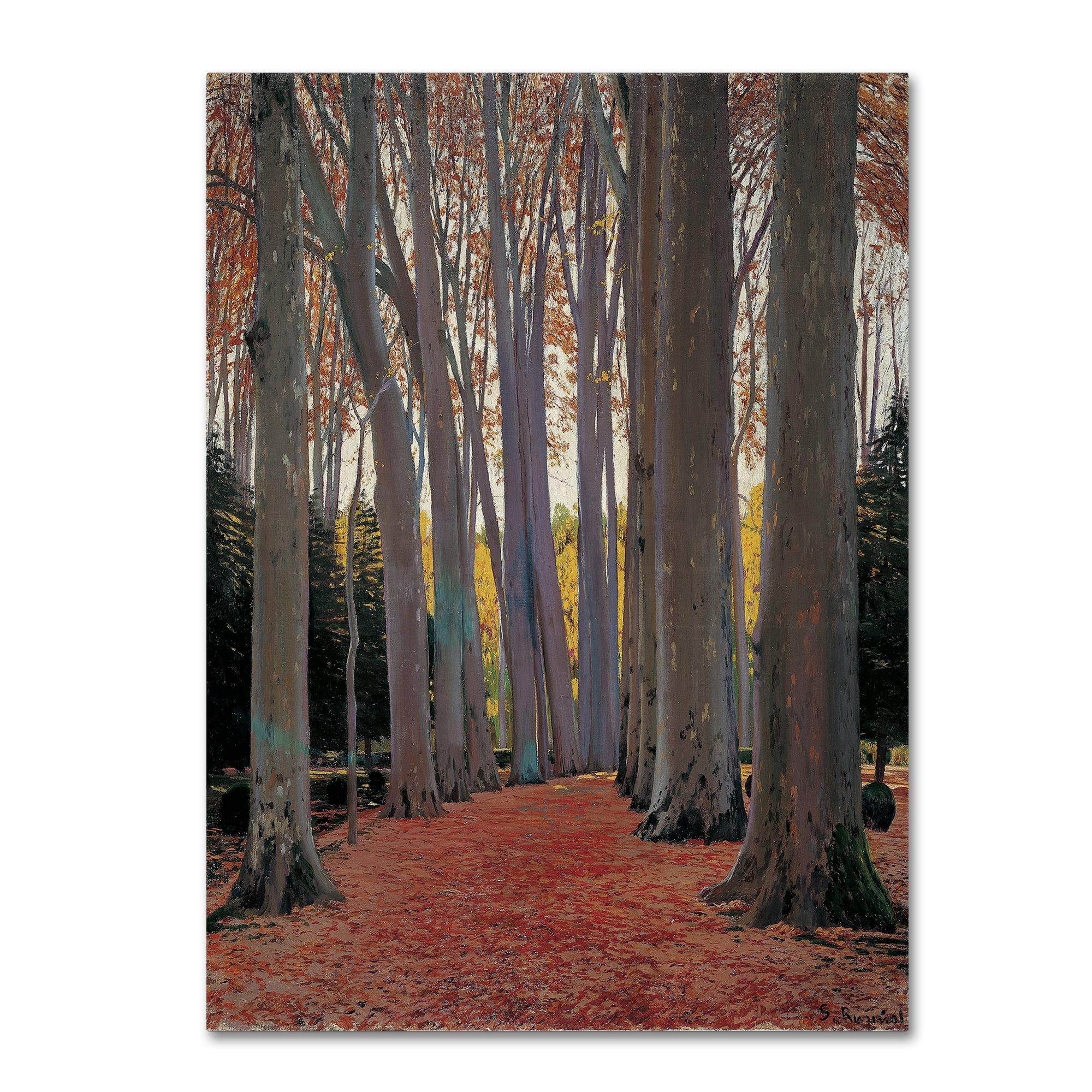 Santiago Rusinol 'Avenue Of The Trees' Canvas Art