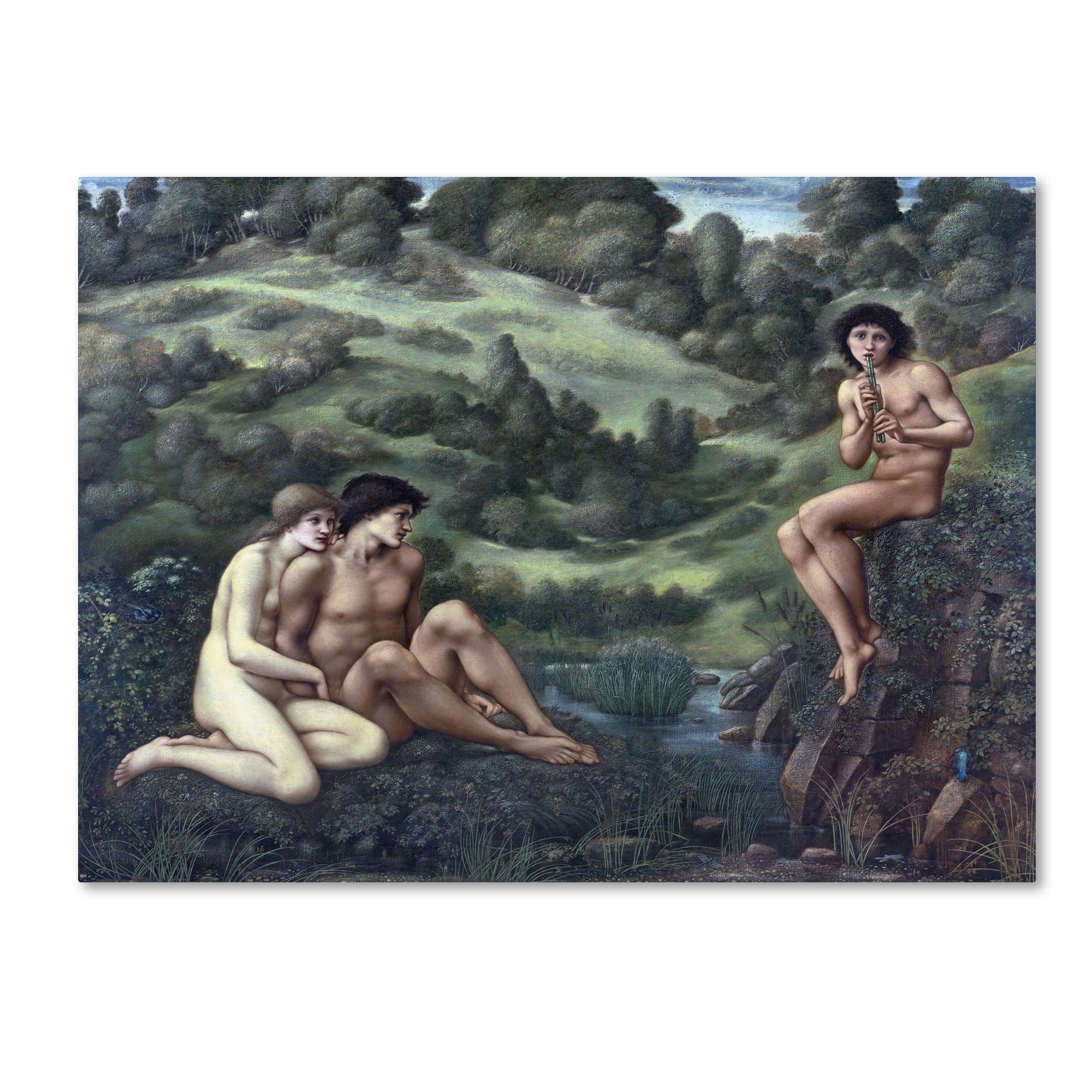 Edward Burne-Jones 'The Garden Of Pan 2' Canvas Art