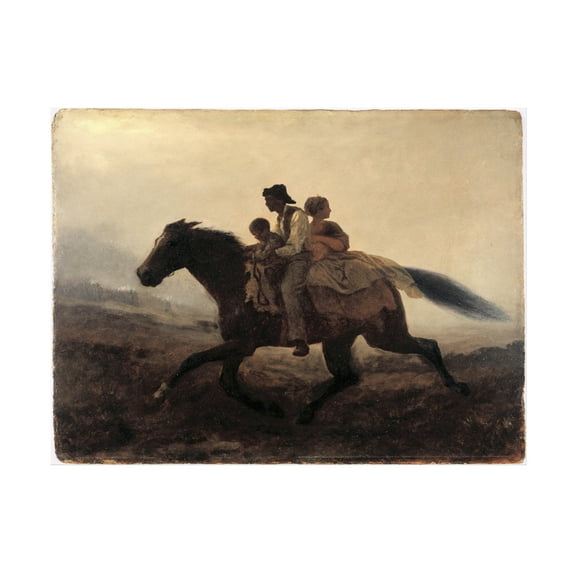 Eastman Johnson 'A Ride For Libertythe Fugitive Slaves' Canvas Art