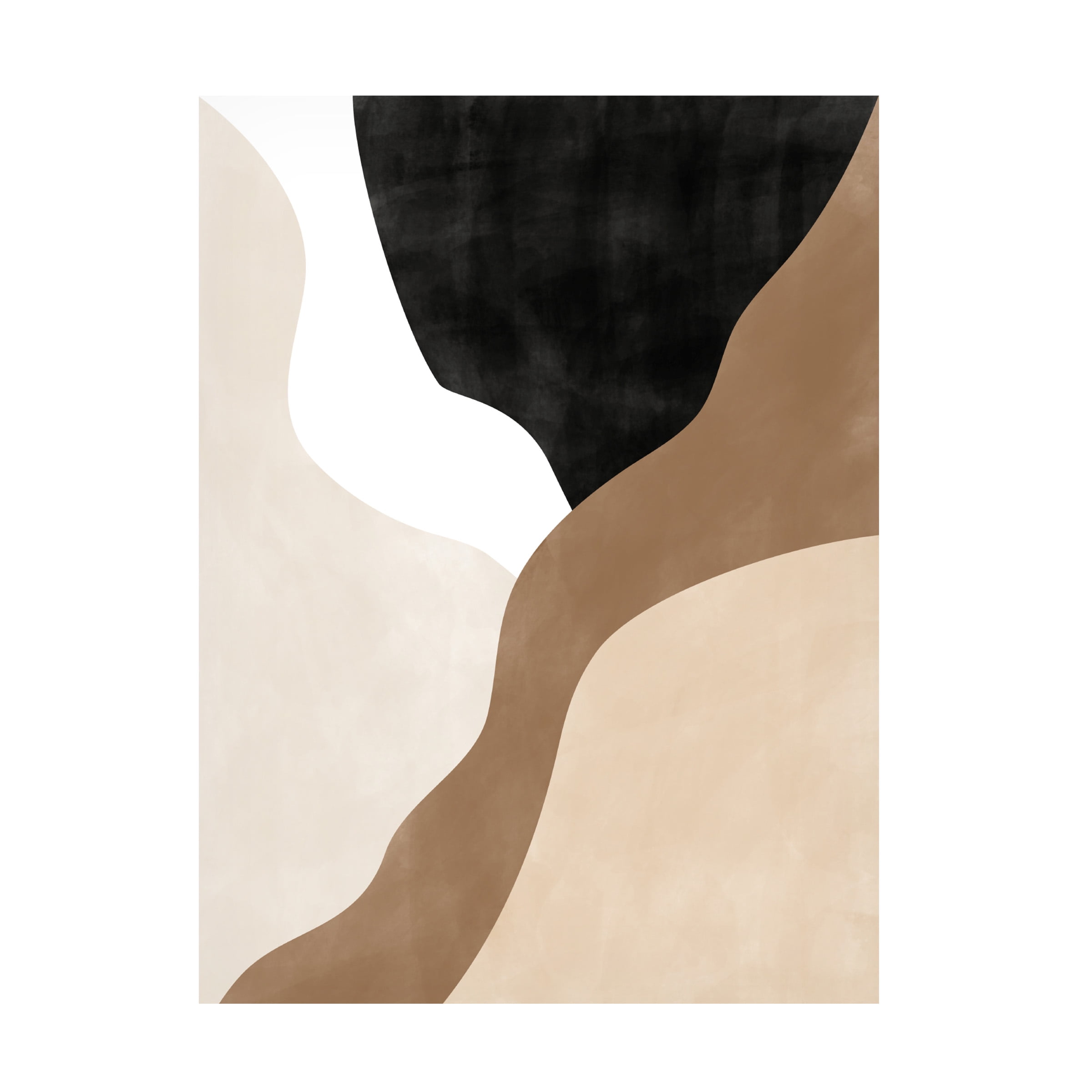Elena Ristova 'Abstract Beige and Brown Art No.2' Canvas Art