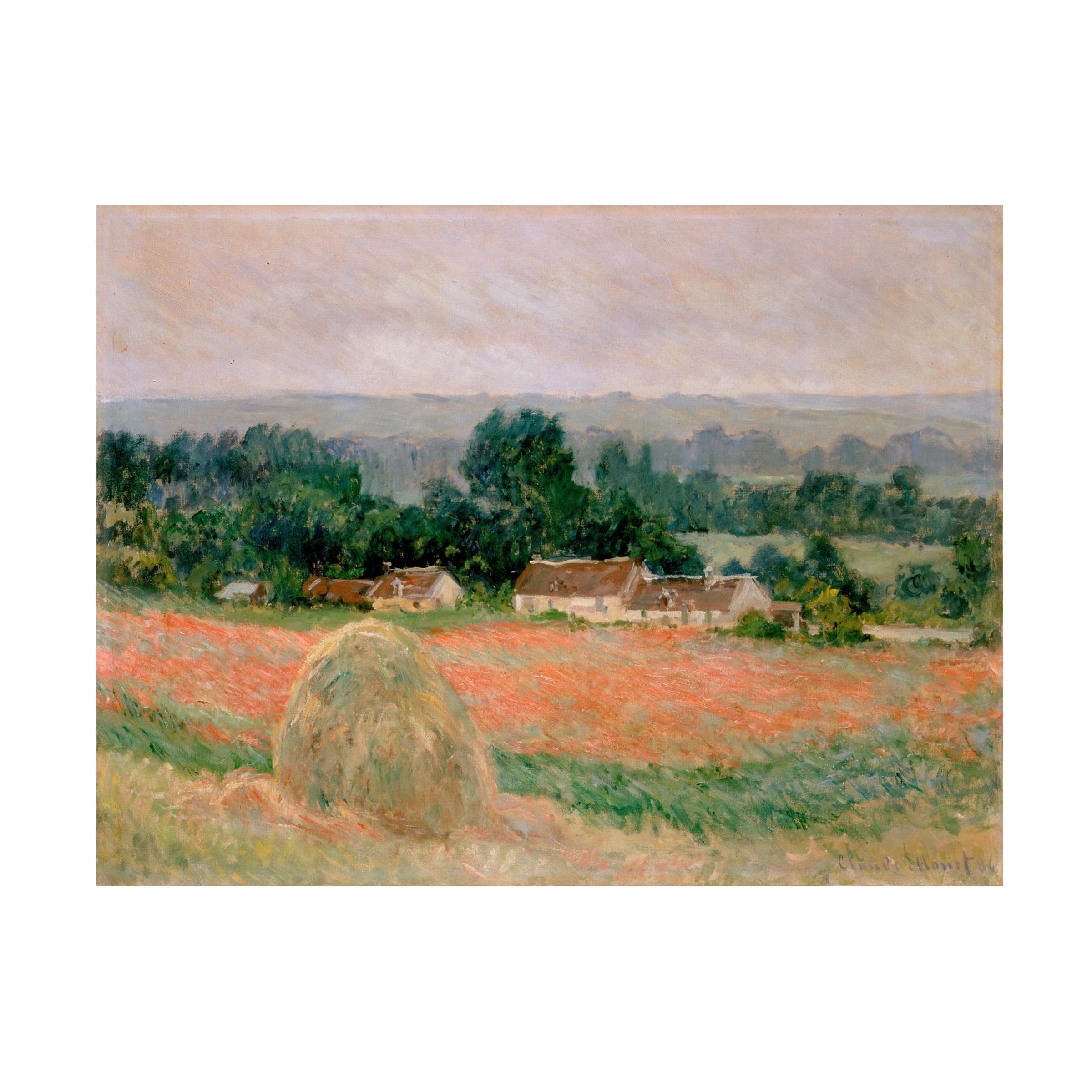 Monet 'Haystacks At Giverny' Canvas Art