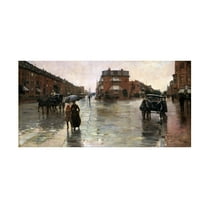 Childe Hassam 'Rainy Day In Boston' Canvas Art