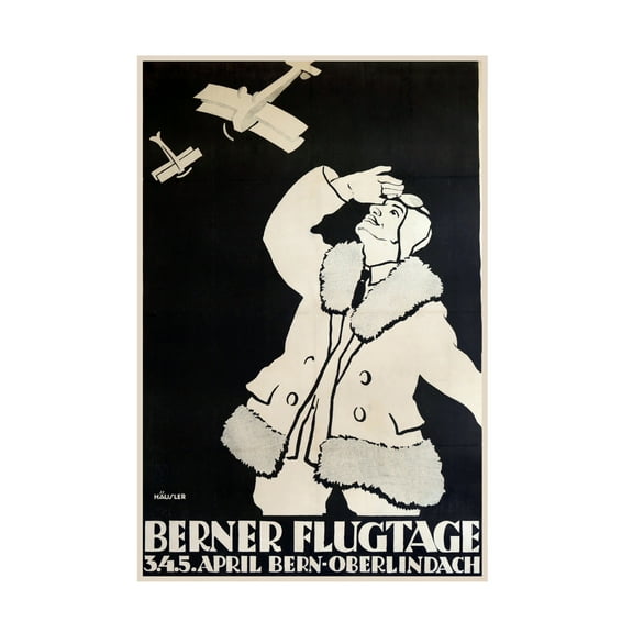 Vintage Apple Collection 'Berner Flugtage' Canvas Art