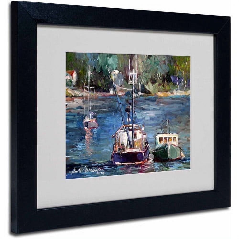 Richard Wallich 'Waiting to Ride' Matted Framed Art