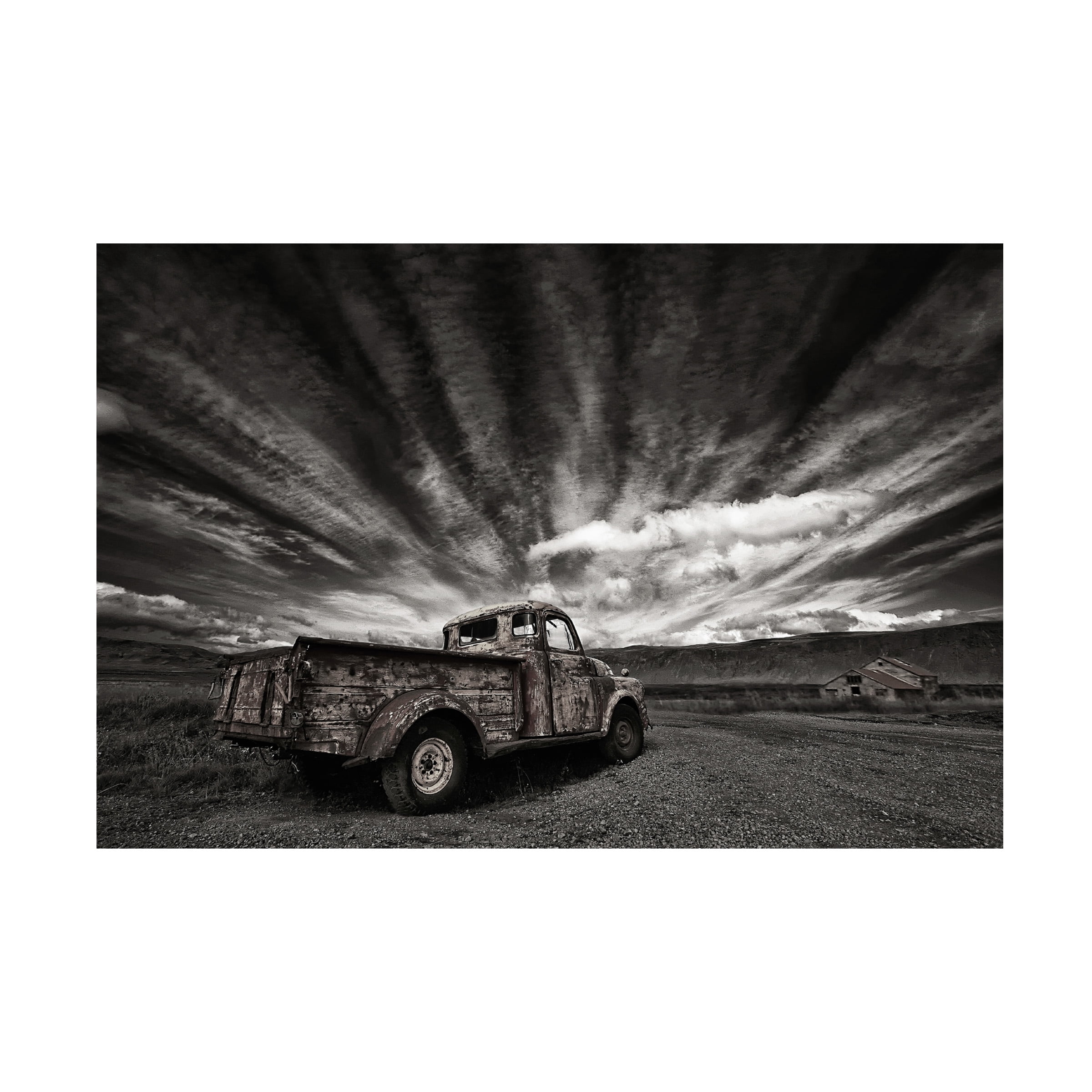 Borsteinn H Ingibergsson 'Old Truck' Canvas Art