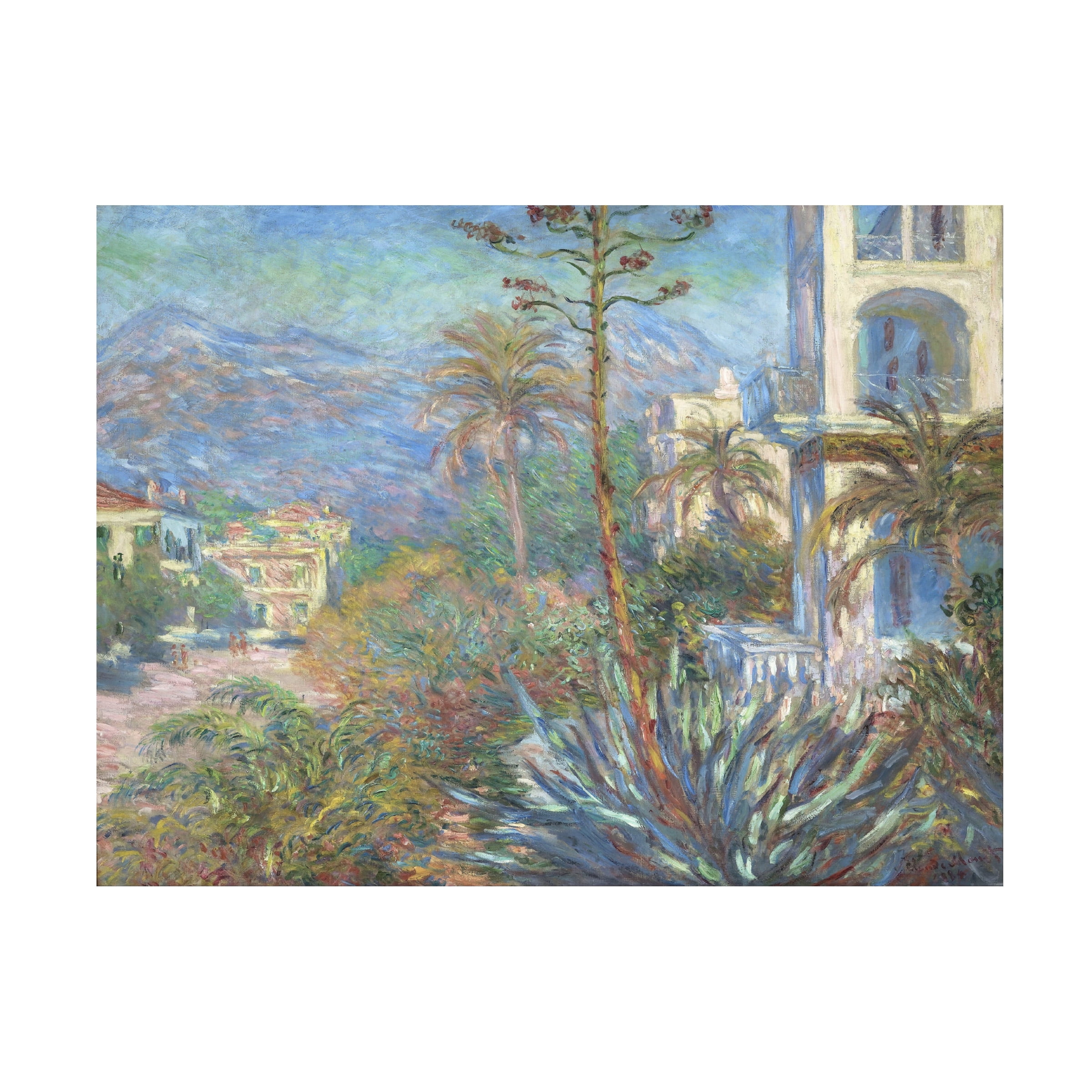 Monet 'Villas At Bordighera' Canvas Art