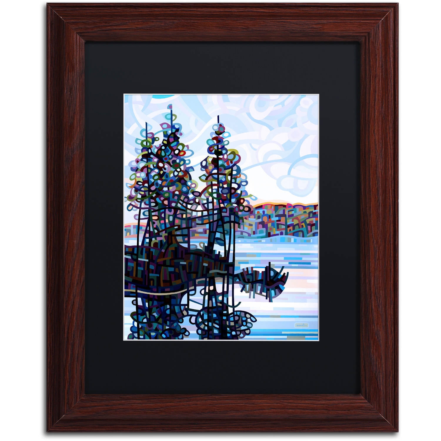 Mandy Budan 'Haliburton Morning' Black Matted Framed Art