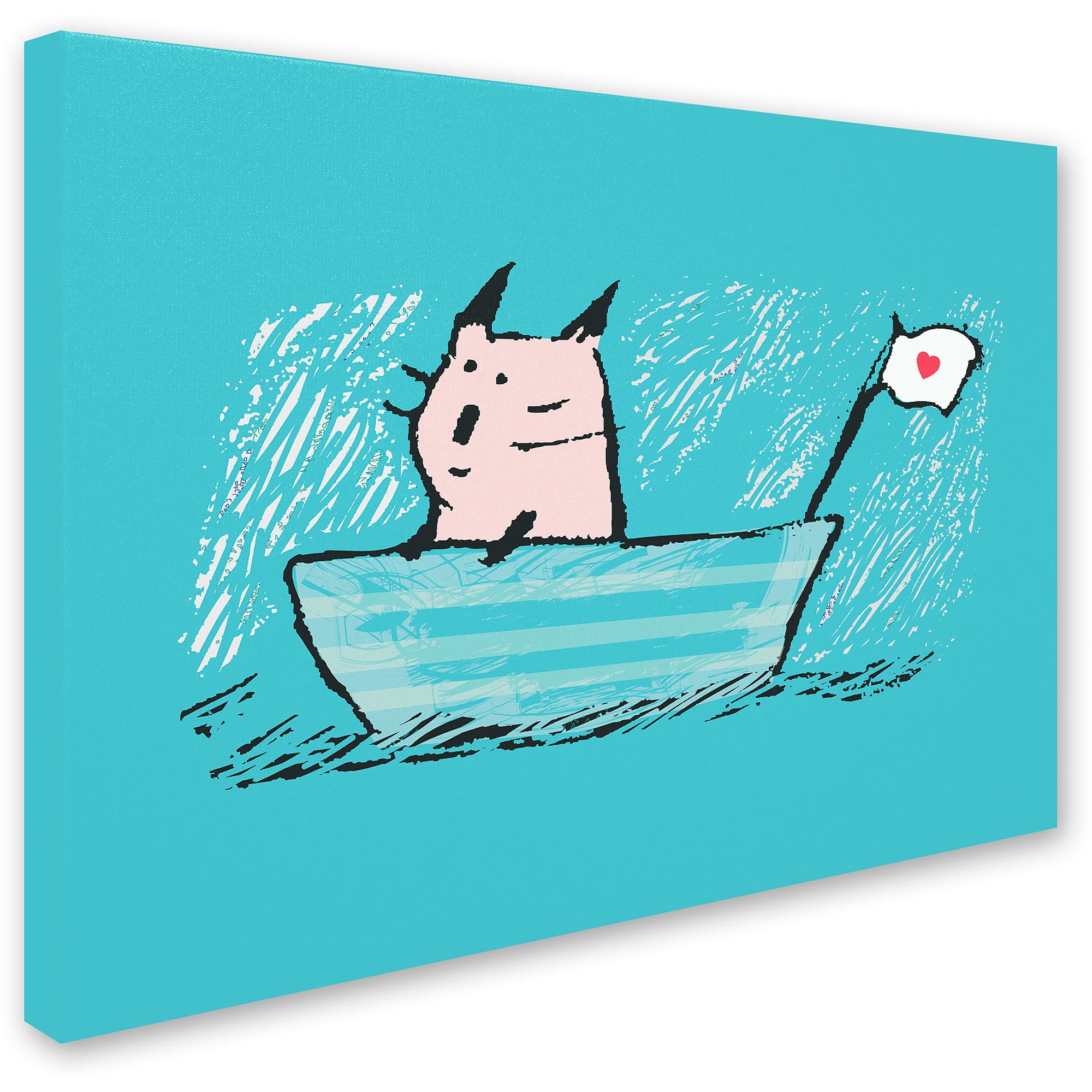 Carla Martell 'Sweet Sailor Cat' Canvas Art