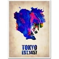thumbnail image 1 of Trademark Fine Art Naxart Tokyo Watercolor Map Canvas Wall Art - 14x19, 1 of 3