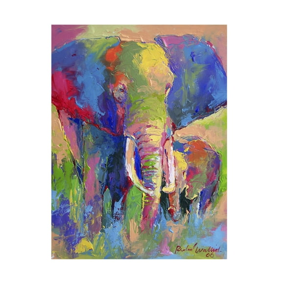Richard Wallich 'Elephant 1' Canvas Art