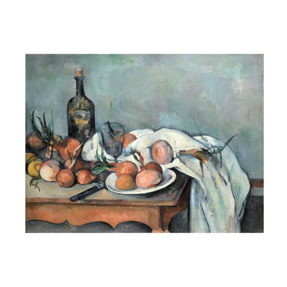 Cezanne 'Still Life With Onions' Canvas Art