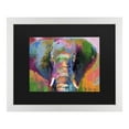 thumbnail image 1 of Richard Wallich 'Elephant 2' Matted Framed Art, 1 of 3
