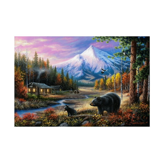 Trademark Fine Art Chuck Black Routine Visitors Canvas Wall Art - 30x47