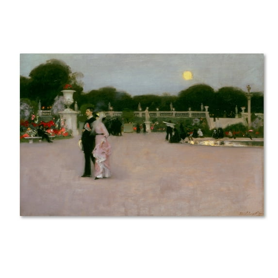 John Singer Sargent 'In The Luxembourg Gardens' Canvas Art
