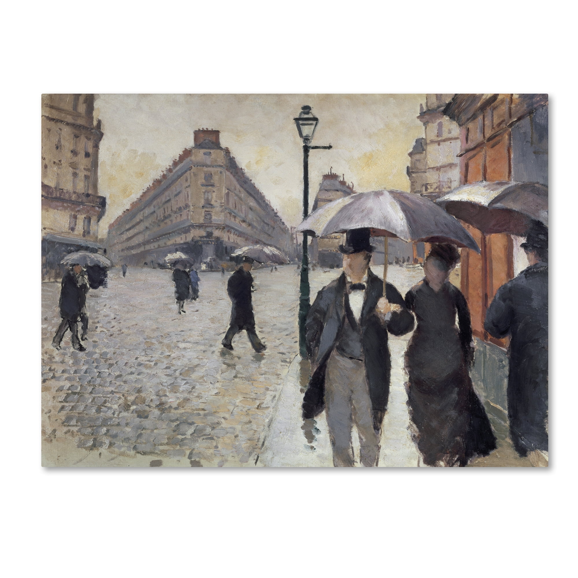 Gustave Caillebotte Rainy Day in Paris Large Canvas Art