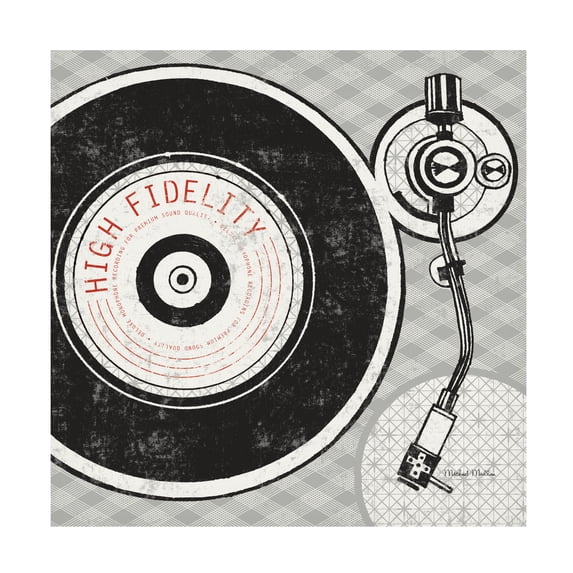 Michael Mullan 'Vintage Analog Record Player' Canvas Art