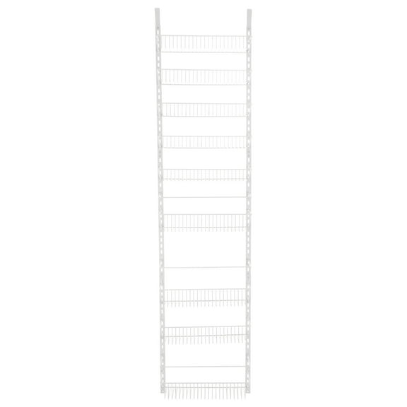 Home-Complete 9-Tier Over the Door Organizer with Adjustable Shelves, White